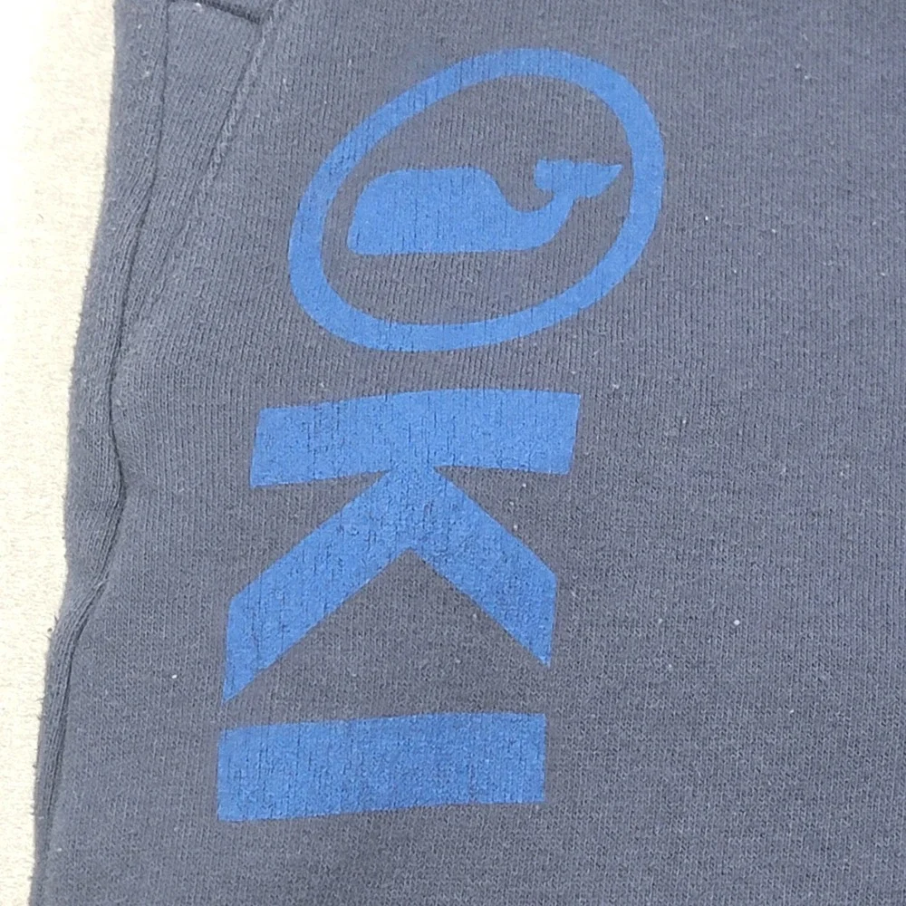 Vineyard Vines Kids Fleece Jogger Sweatpants Navy Whale Logo Youth‎ Medium 10–12